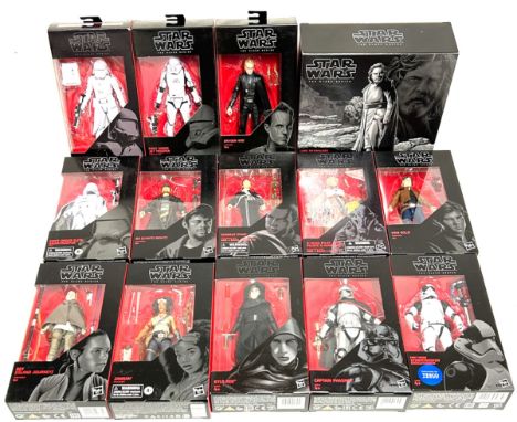 Hasbro Star Wars Black Series 6" figures x 14 Hasbro Star Wars Black Series 6" figures x 14 including First Order Elite Snowt