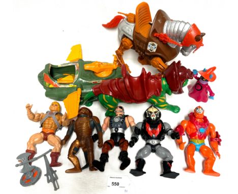 Mattel Masters of the Universe vintage figures and vehicles x 9 Mattel Masters of the Universe vintage figures and vehicles x