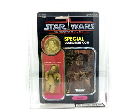 Kenner Star Wars vintage Power of the Force Lumat 3 3/4" figure, UKG Graded Y80% Kenner Star Wars vintage Power of the Force 
