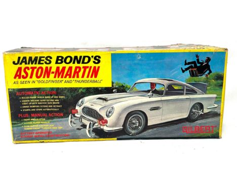 Gilbert James Bond 007 Aston Martin DB5 "Goldfinger and Thunderball" tinplate battery operated model Gilbert James Bond 007 A