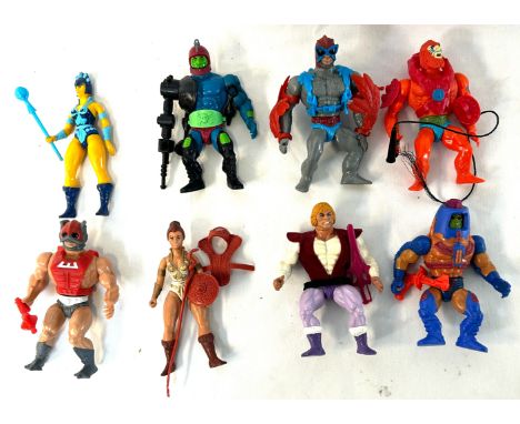 Mattel Masters of the Universe vintage figures x 8 Mattel Masters of the Universe vintage figures x 8 including Prince Adam, 