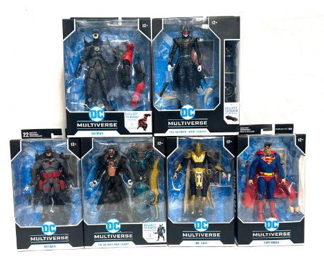 McFarlane Toys DC Multiverse figures x 6 McFarlane Toys DC Multiverse figures x 6 including Batman Blackest Night, Batman Fla