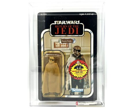 Kenner Star Wars vintage Return of the Jedi Prune Face 3 3/4" figure, AFA Graded 90 Y-NM+/MT Kenner Star Wars vintage Return 
