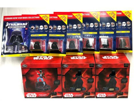 Disney Store Star Wars Statues x 3, Boba Fett and Kylo Ren (2). Disney Store Star Wars Statues x 3, Boba Fett and Kylo Ren (2
