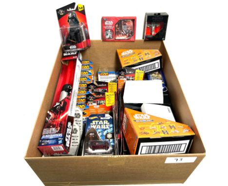 Large quantity of modern Star Wars collectables including Titanium, Hot Wheels, Pin Badge sets and others Large quantity of m
