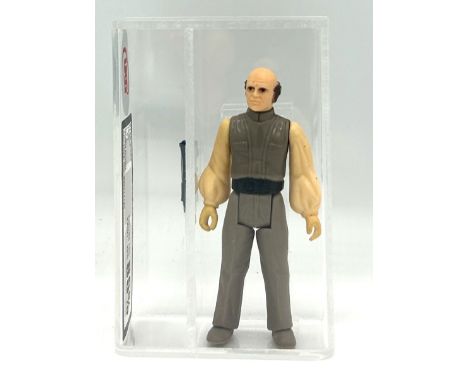 Kenner Star Wars vintage Lobot 3 3/4" figure, UKG Graded 85% Kenner Star Wars vintage Lobot 3 3/4" figure, UKG Graded 85%, Fi
