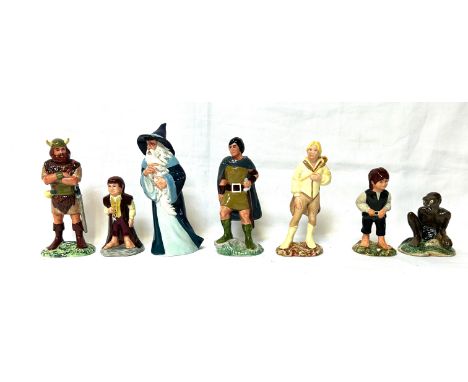 Royal Doulton vintage 1979 The Lord of the Rings figurines x 7 Royal Doulton vintage 1979/1980 The Lord of the Rings figurine