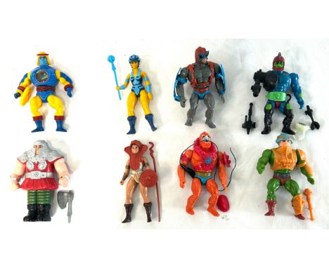 Mattel Masters of the Universe vintage figures x 8 Mattel Masters of the Universe vintage figures x 8 including Man-at-Arms, 