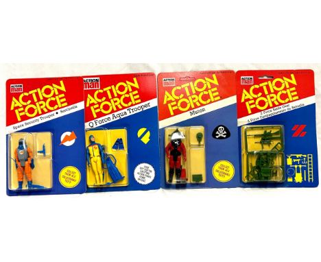 Palitoy vintage Action Force 3 3/4" figures and accessory pack x 4 Palitoy vintage Action Force 3 3/4" figures and accessory 