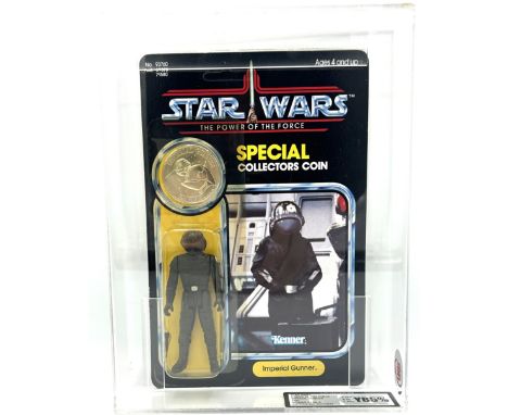 Kenner Star Wars vintage Power of the Force Imperial Gunner 3 3/4" figure, UKG Graded Y85% Kenner Star Wars vintage Power of 