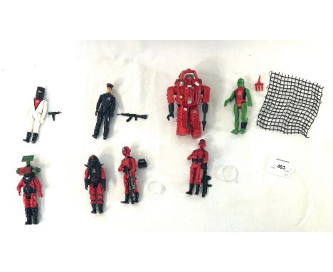 Palitoy vintage Action Force 3 3/4" figures x 8 Palitoy vintage Action Force 3 3/4" figures x 8 including Escape Armour, Good