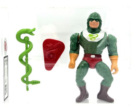 Mattel Vintage Masters of the Universe King Hiss Series 5 1986 Malaysia - UKG Graded 85% 85/85. Mattel Vintage Masters of the