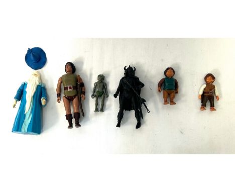 Knickerbocker vintage The Lord of the Rings figures x 6 (full set) Knickerbocker vintage The Lord of the Rings figures x 6 (f