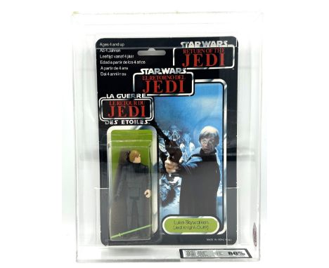 Palitoy Star Wars vintage Tri-Logo Luke Skywalker Jedi Knight 3 3/4" figure, UKG Graded 80% Palitoy Star Wars vintage Tri-Log