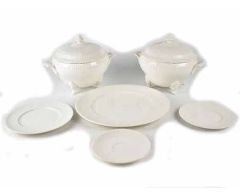 A Villeroy &amp; Boch 'Allegretto' part dinner service to include tureens, six place setting side plates, dinner plates, sauc