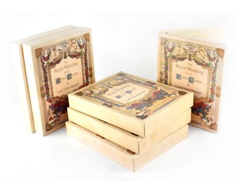 Six Stanley Gibbons commemorative 'The Royal Wedding HRH Prince Charles and Lady Diana Spencer' boxed albums containing a lar
