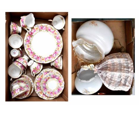 A quantity of Royal Albert 'Serena' dinner and tea ware, registration no.839329 to include large plates, sandwich plates, sid