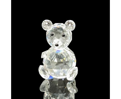 Clear crystal faceted figure with black button crystal eyes and nose. Swarovski backstamp.7637 000 075. This item has its ori