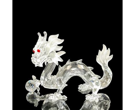 Annual edition of Fabulous Creatures. Creative, brilliant clear crystal creature with stunning red eyes, satin crystal mane, 