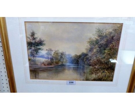 R JONES - ENGLISH 19th CENTURY: Stoke woods - Froggat Edge, Derbyshire. Signed and dated 1881. Watercolour 9½'' x 14''