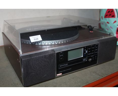 A NEOSTAR ELECTRONICS TURNTABLE RADIO CD RECORDER