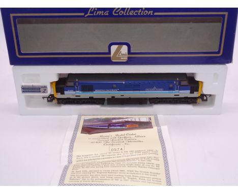OO GAUGE - A Lima Class 37 diesel locomotive, 37420 The Scottish Hosteller, in Regional Railways livery w/ plates, #574 of 10