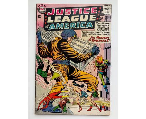 JUSTICE LEAGUE OF AMERICA #20 (1963 - DC - Cents Copy/Pence Stamp - FN/VFN) - Mike Sekowsky cover and art. Features Superman,