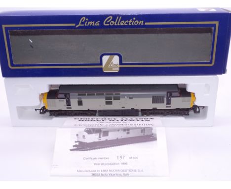 OO GAUGE - A Lima Class 37 diesel locomotive, 37013, in Triple Grey livery, #137 of 500 (Geoffrey Allison) E in VG box