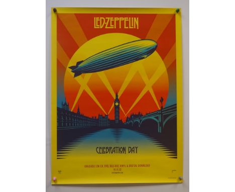 LED ZEPPELIN: CELEBRATION DAY (2012) - Atlantic Records promotional poster for the LED ZEPPELIN: CELEBRATION DAY album, CD, B