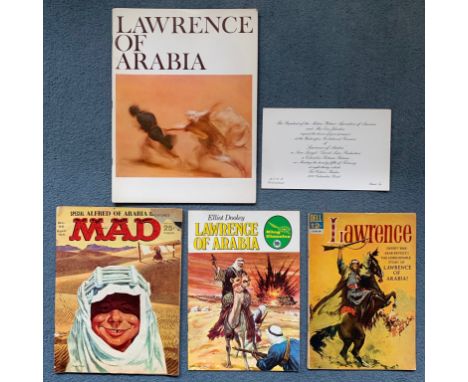 LAWRENCE OF ARABIA (1963) LOT (5 in Lot) - FIRST RELEASE - To include US Souvenir Brochure (1963) this is the deluxe 40 page 
