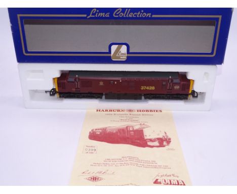 OO GAUGE - A Lima Class 37 diesel locomotive, 37428 Royal Scotsman, in EWS burgundy livery, #399 of 550 (Harburn Hobbies) E i