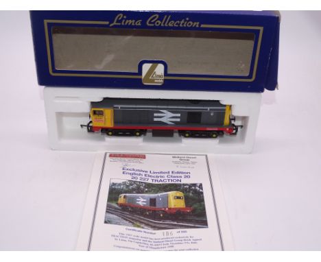 OO GAUGE - A Lima Class 20 diesel locomotive, 20227 Traction, in Railfreight livery, #186 of 550 (Traction/Midland Diesel Gro