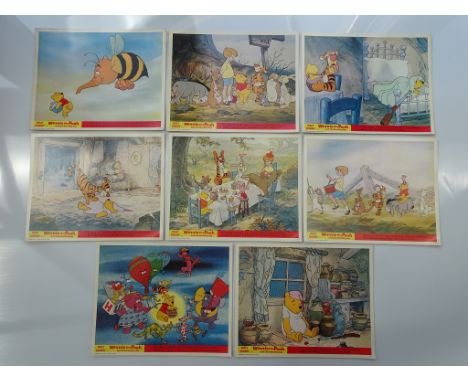 WINNIE THE POOH &amp; THE BLUSTERY DAY (1969 ) - Set of 8 x UK/British Front of House Lobby Cards - 8" x 10" (20 x 25 cm) - F