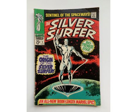 SILVER SURFER #1 (1968 - MARVEL - Cents Copy/Pence Stamp - G/VG) - Marvel's Silver Surfer achieved instant cult status when h