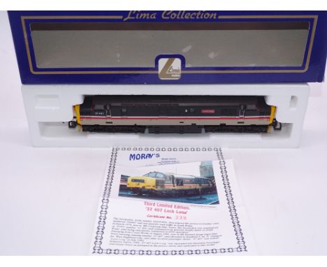 OO GAUGE - A Lima Class 37 diesel locomotive, 37407 Loch Long, in Mainline livery, #330 of 500 (Moray's Models) E in VG box