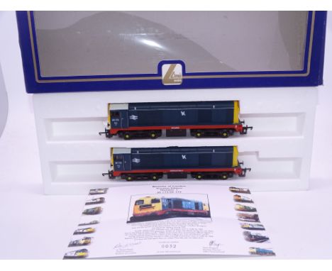 OO GAUGE - A Lima Class 20 diesel locomotive pair, 20172 Redmire &amp; 20173 Wensleydale, both in Thornaby BR blue livery, #3