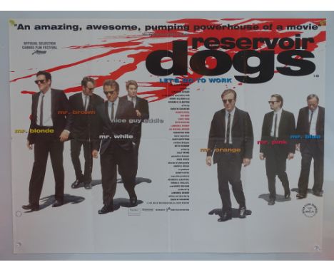 RESERVOIR DOGS (1992) - British UK Quad film poster - QUENTIN TARANTINO - Art &amp; design by Graham Humphreys - 30" x 40" (7