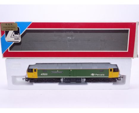 OO GAUGE - A Lima Class 47 diesel locomotive, professionally resprayed, 47522 Doncaster Enterprise, in Doncaster green livery