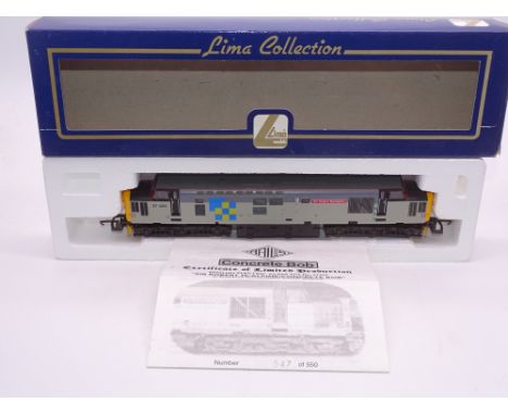 OO GAUGE - A Lima Class 37 diesel locomotive, 37425 Concrete Bob, in Trainload sector livery, #547 of 550 (Rails of Sheffield