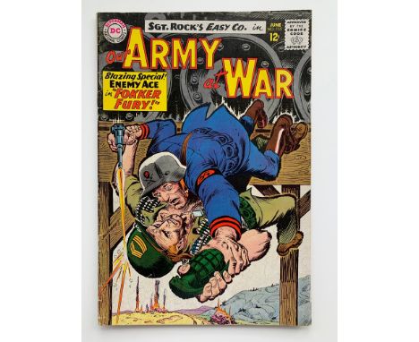 OUR ARMY AT WAR #155 (1965 - DC - Cents Copy - FN) - Third appearance of Enemy Ace. Joe Kubert cover and art - Flat/Unfolded 