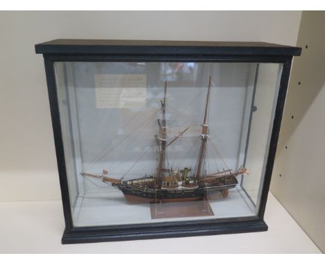 A well made hand built scale model of H M Survey Vessel 'Dart' 470 tons 250 horsepower employed on the Australian Station fro