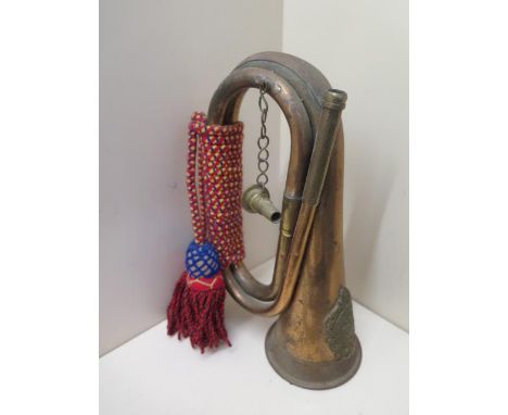 A bugle with Argyle and Sutherland badge 