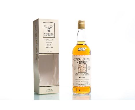 BRORA 1972 CONNOISSEUR'S CHOICESingle Malt Scotch Whisky. Distilled 1972, bottled 1992. Proprietors: Ainslie & Heilbron Ltd. 