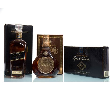 JOHNNIE WALKER BLACK LABEL MILLENNIUM EDITION AGED 12 YEARSBlended Scotch Whisky. Bottle No F09163, 70cl, 40% volume, in cart