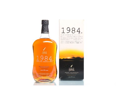 ISLE OF JURA 1984 AGED 19 YEARSSingle Malt Scotch Whisky. Bottled to commemorate George Orwell writing '1984' on the island. 