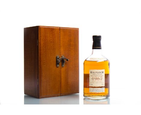 KILLYLOCH 1967 Single Malt Scotch Whisky. Limited edition. Bottled in 2003, bottle no. 181 of 371. 70cl, 40% volume, in woode