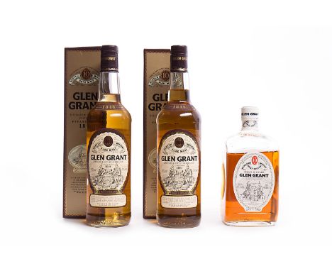 GLEN GRANT 10 YEAR OLD (2)Single Malt Scotch Whisky. Sherry oak matured. 70cl, 40% volume, in carton.GLEN GRANT 10 YEAR OLDSi