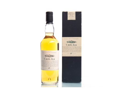 CAOL ILA 15 YEAR OLD FLORA & FAUNASingle Malt Scotch Whisky. 70cl, 43% volume, in carton. CONDITION REPORT: Capsule: Very goo