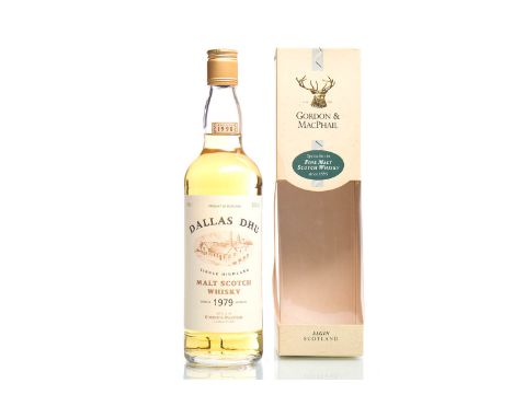 DALLAS DHU 1979 Single Malt Scotch Whisky. Bottled 1998 by Gordon & MacPhail, Elgin. 70cl, 40% volume, in carton.  CONDITION 