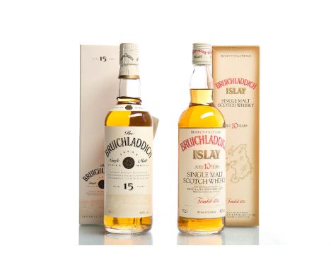BRUICHLADDICH AGED 10 YEARSSingle Malt Scotch Whisky. Distilled and bottled by Bruichladdich Distillery Co. Limited. 70cl, 40